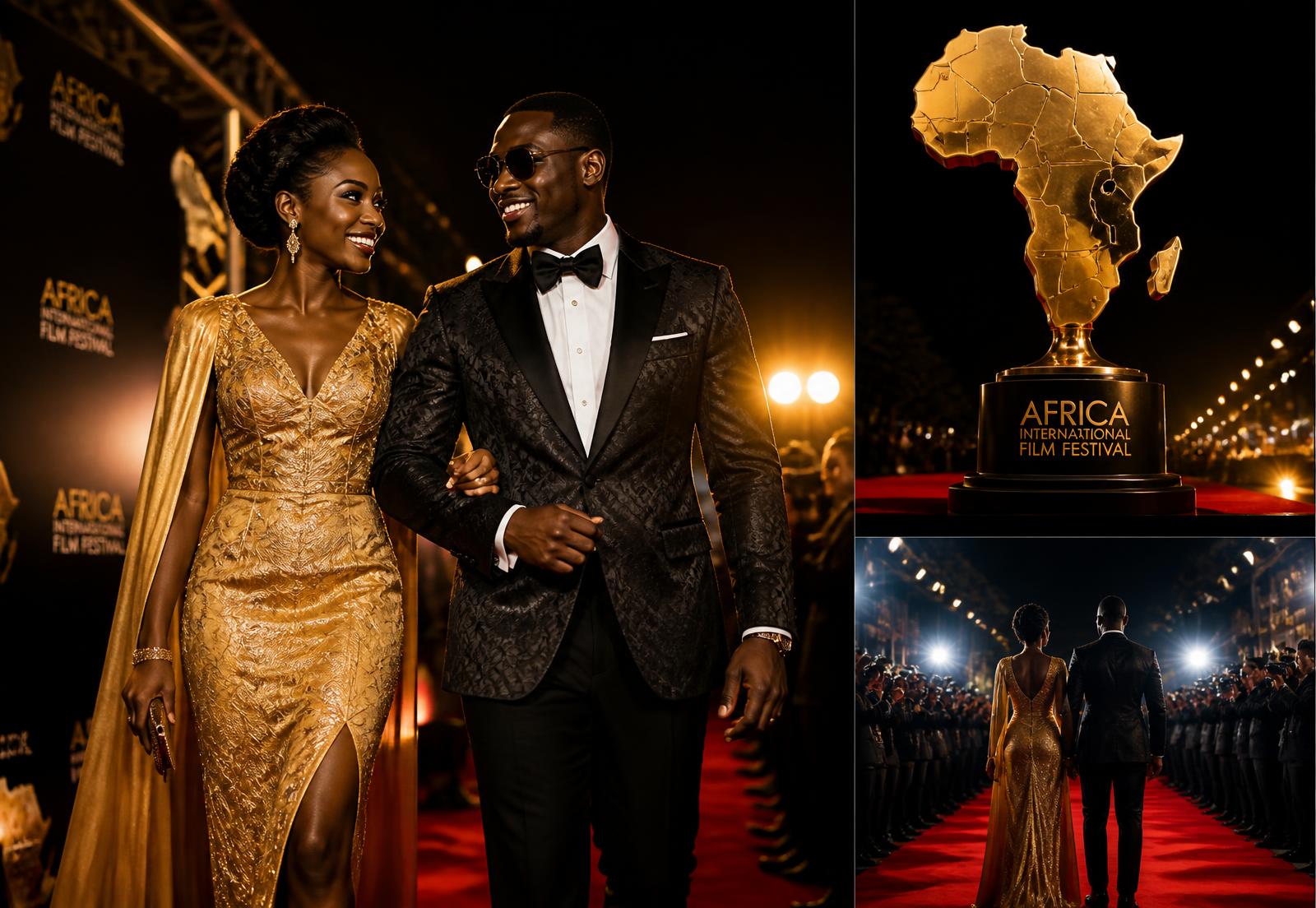 Tapis rouge d'un festival de cinéma africain