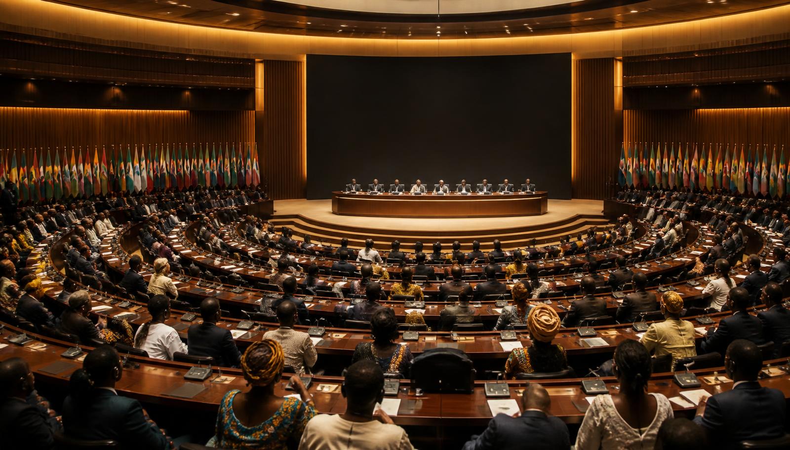 Assemblée générale internationale de l'association Afrollywood réunissant des délégations africaines